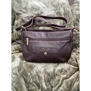 STONE & CO - Leather Shoulder Bag Purse Lined Multiple Pockets 11"x8" EUC